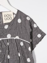 Thumbnail for your product : Douuod Kids Piping polka-dot tunic top