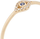 Thumbnail for your product : Sydney Evan 14kt yellow gold diamond evil eye ring