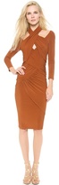 Thumbnail for your product : Donna Karan Draped 3/4 Sleeve Dress
