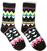 Thumbnail for your product : Forever 21 Geo Print Crew Socks