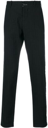 Transit - pinstripe tapered trousers - men - Cotton/Linen/Flax - L