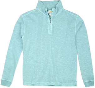 The Aloft Shop - Aqua Zip Neck Sweater - 10 / Aqua - Blue