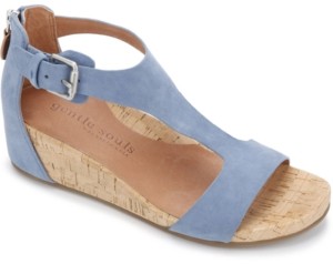 dusty blue wedges