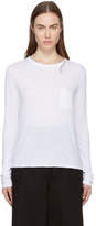 T by Alexander Wang - T-shirt à manches longues blanc Classic