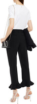 Thumbnail for your product : Valentino Ruffled Wool-blend Crepe Kick-flare Pants