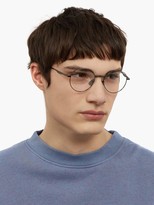 Thumbnail for your product : Gucci Round-frame Metal Glasses - Grey