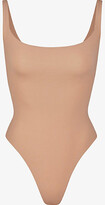 Thumbnail for your product : SKIMS Womens Umber Fits Everybody Square-neck Stretch-jersey Body Xxs