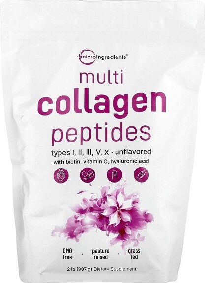 Micro Ingredients MicroIngredientsMultiCollagenPeptides,Unflavored,2lb(907g)