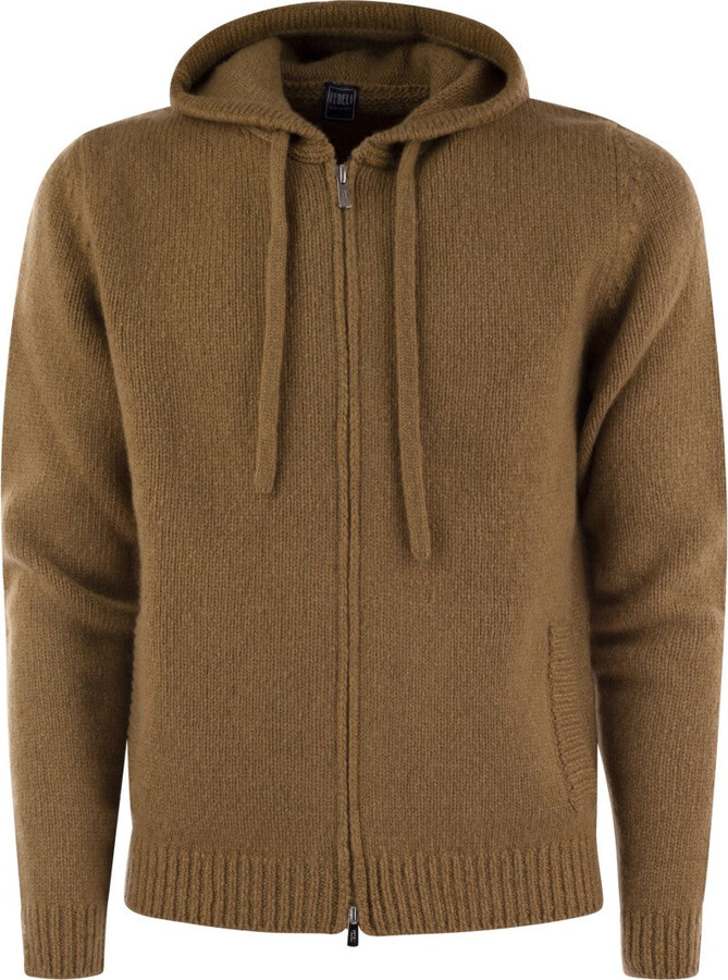 Fedeli Pure Cashmere Hooded Cardigan