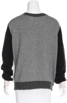 The Elder Statesman Cashmere Colorblock Sweater