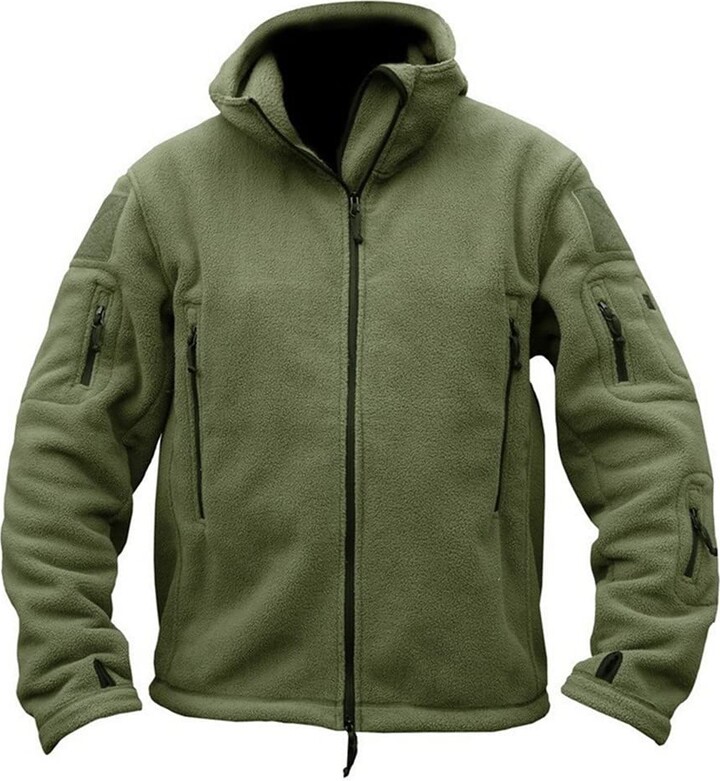 YYHE Military Man Fleece Tactical Jacket Outdoor Thermal