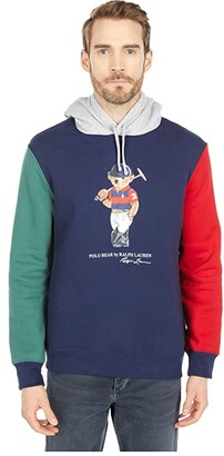 Polo Ralph Lauren Polo Bear Color-Blocked Fleece Hoodie - ShopStyle