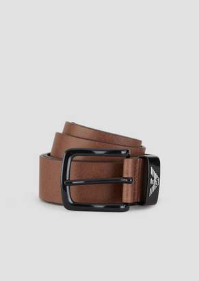 Emporio Armani Full-Grain Leather Belt