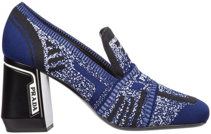 prada block heel pump