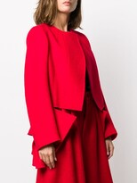 Thumbnail for your product : Comme des Garcons Long-Sleeved Raw Edge Coat