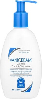 Vanicream Vanicream, Gentle Facial Cleanser, For Sensitive Skin, Fragrance Free, 8 fl oz (237 ml)