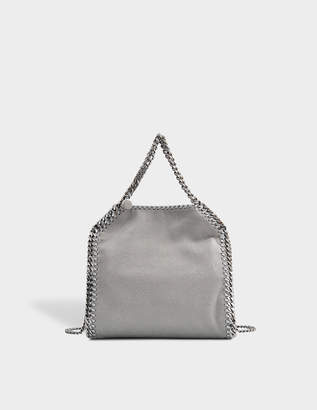 Stella McCartney Minibella Tote Silver Chain Bag in Light Grey Eco Leather