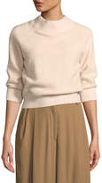 Thumbnail for your product : 3.1 Phillip Lim 3/4-Sleeve Lofty Rib Alpaca-Blend Pullover Sweater