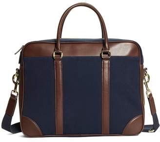 Brooks Brothers Canvas Soft Briefcase