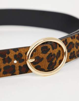 Johnny Loves Rosie leopard print belt