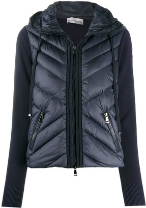 Moncler Knitted Sleeve Padded Jacket