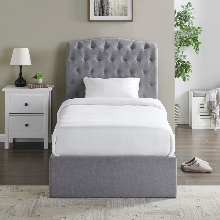 Dunelm Rosa Storage Bed Grey Grey ShopStyle