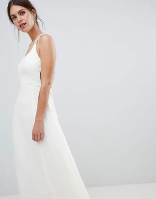 Minuet Exposed Back Maxi Dress With Strap Detail