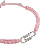 Thumbnail for your product : Tateossian Paperclip pave diamond bracelet