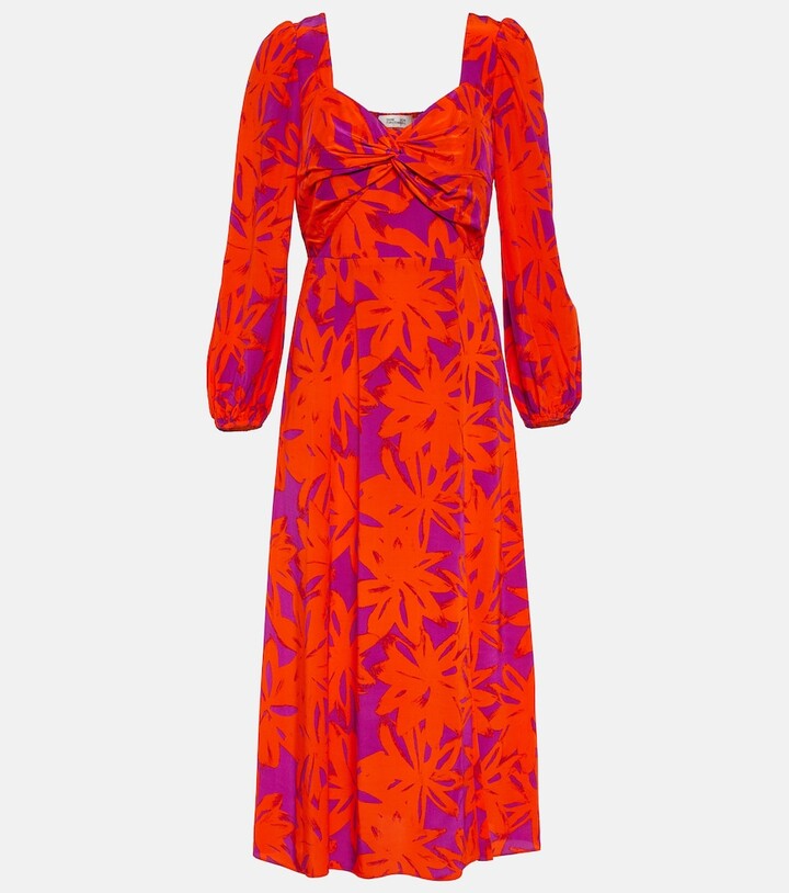 Diane von Furstenberg Evie floral midi dress