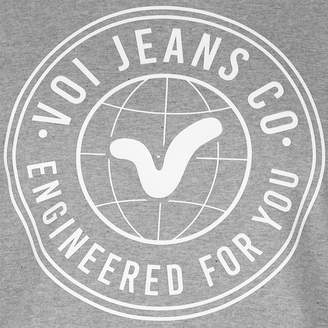 Voi Jeans Mens Globe T Shirt Crew Neck Tee Top Short Sleeve Cotton Print