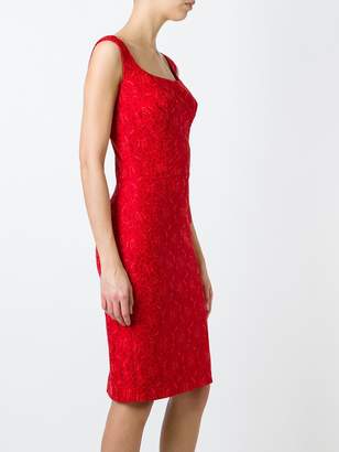 Ermanno Scervino fitted lace jacquard dress