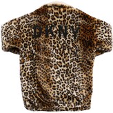 Thumbnail for your product : DKNY Leopard Print Faux Fur Coat
