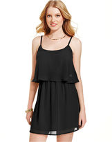 Thumbnail for your product : Planet Gold Juniors' Tiered Cutout Ruffled Dress