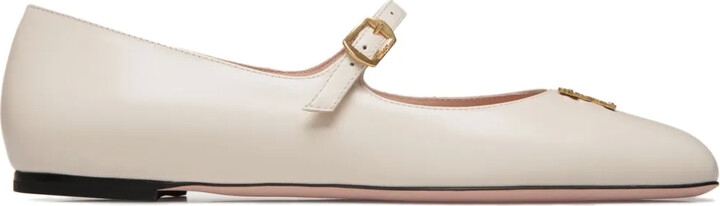 Bally Logo-Plaque Ballerina Shoes