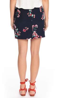 Sezane Pacome Floral Silk Skirt