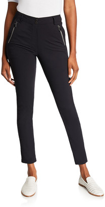 black pants with zipper at ankle