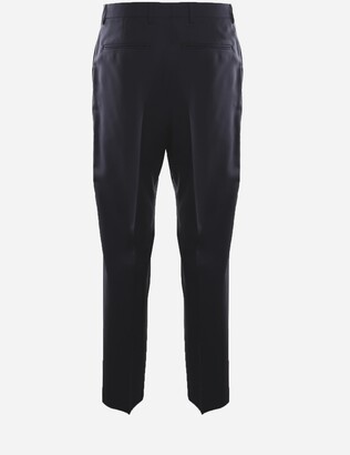 Valentino Garavani Basic Trousers Made Of Wool And Mohair