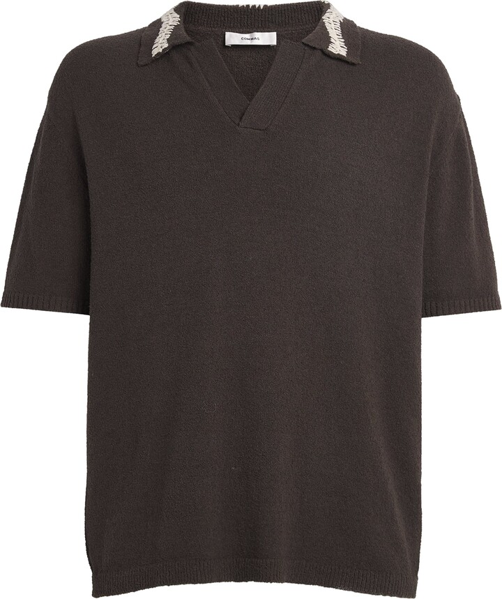 COMMAS Crochet-Detail Polo Shirt