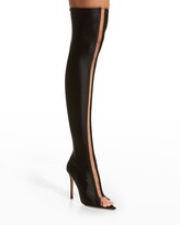 Thumbnail for your product : Gianvito Rossi Hiroko Stretch Over-The-Knee Split Boots