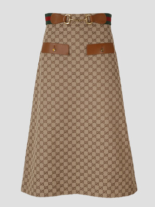 新品］グッチ スカート Lurex Gucci Game Wool Skirt - sohlen.com.br