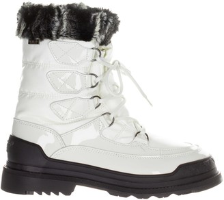off white lace up boots