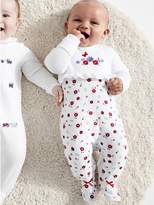 Tinybaby-18Mths M/&Co Floral Stripe Sleepsuits Two Pack