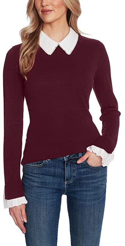 peter pan collar sweater