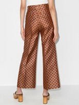 Thumbnail for your product : Gucci GG jacquard flared trousers