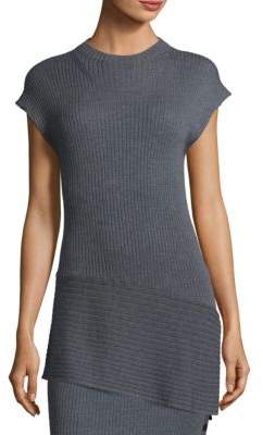 St. John Wool Asymmetric Sweater