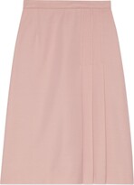 Thumbnail for your product : Gucci Flamed viscose silk skirt