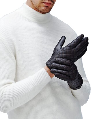 Premium Quality Genuine Soft Leather Gloves Plush Lined Driving Warm 