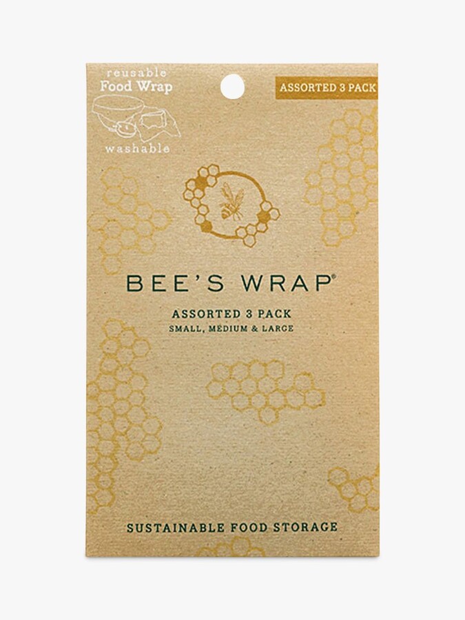 Bee's Wrap Honeycomb Reusable Sandwich Wraps, Assorted, Pack of 3