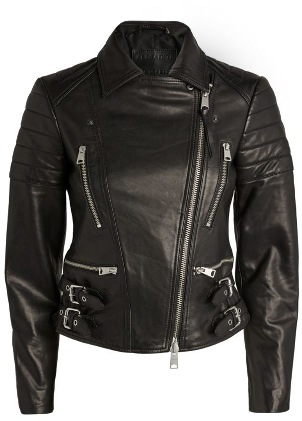 AllSaints Halley Leather Biker Jacket - ShopStyle
