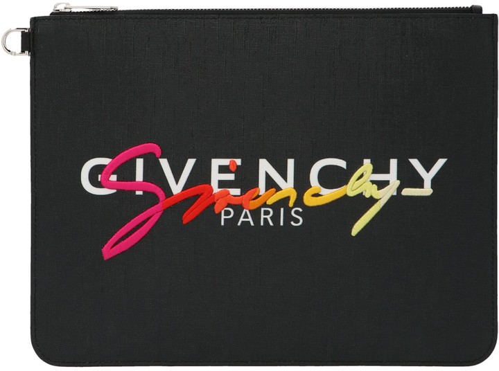 Givenchy Logo Signature Clutch Bag - ShopStyle Backpacks